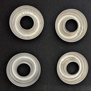 4 Vintage Small Donut Muffin Cakes Pan Jello Or Mini Meatloaf Molds or Wreath